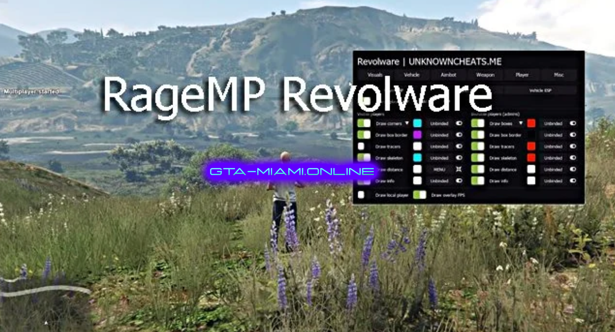 Revolware: Бесплатный Мастер Чит для RageMP GTA 5